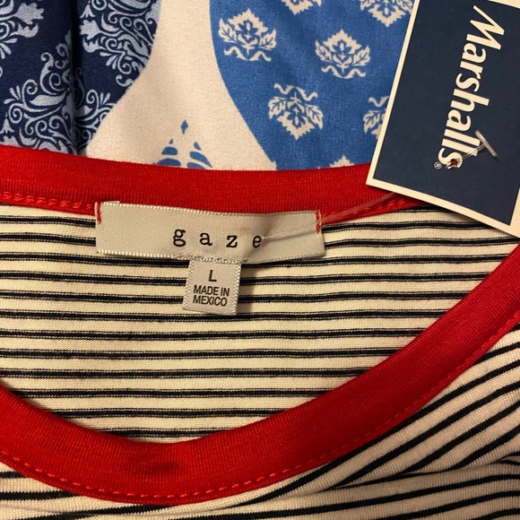 Striped cropped tee📕 - Picture 3 of 3